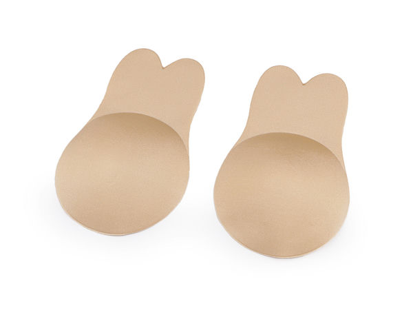 Cupe adezive invizibile push-up premium - Pernuțe reutilizabile pentru sutien, nude (13,5 cm)