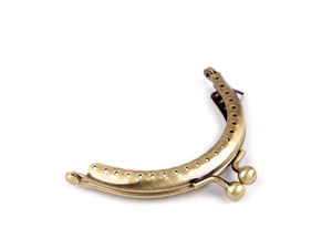 Ramă metalică de cusut pentru portofel, cu închizătoare clic-clac (8 x 8.5 cm) - Accesorii pentru confecționarea poșetelor