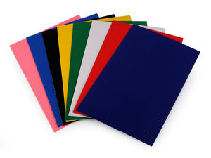 Coli de carton ondulat colorat premium - Amestec de hârtie creativă în două straturi pentru scrapbooking și decorațiuni DIY