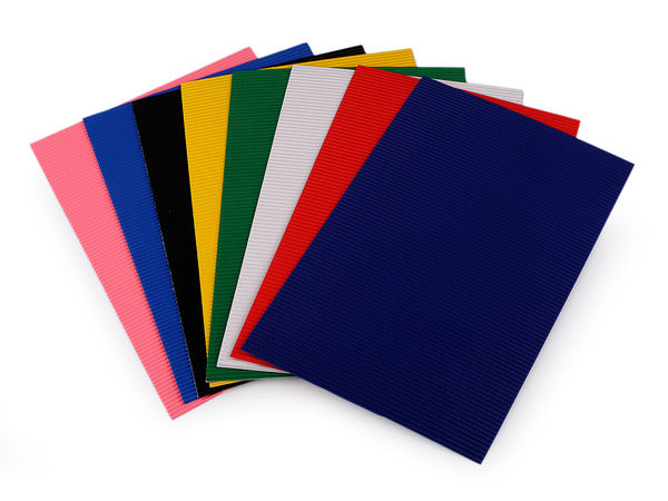 Coli de carton ondulat colorat premium - Amestec de hârtie creativă în două straturi pentru scrapbooking și decorațiuni DIY