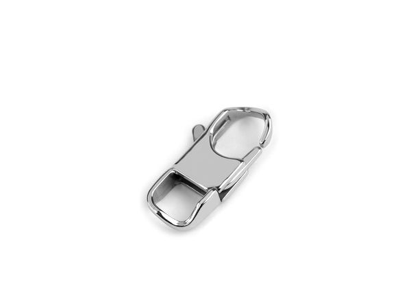 Carabină plată premium din oțel inoxidabil (12x25mm) - Accesorii metalice de înaltă rezistență pentru genți, brelocuri și confecționarea bijuteriilor