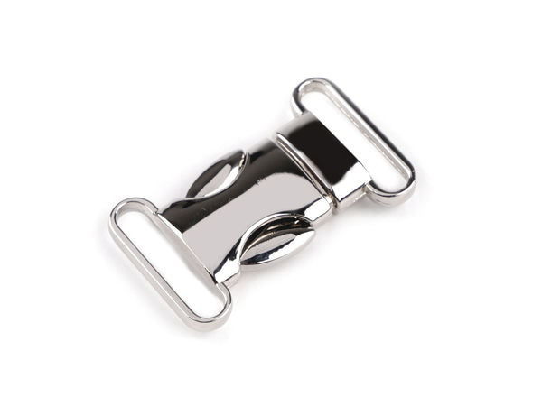 Cataramă trident premium de 20 mm, integral din metal – Închizătoare cu finisaj nichelat pentru curele, genți și salopete