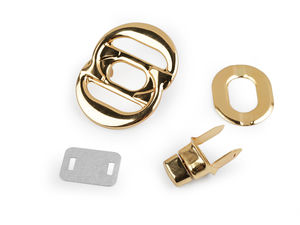 Set premium închizătoare rotativă tip turn-lock pentru genți și poșete - 36x47mm