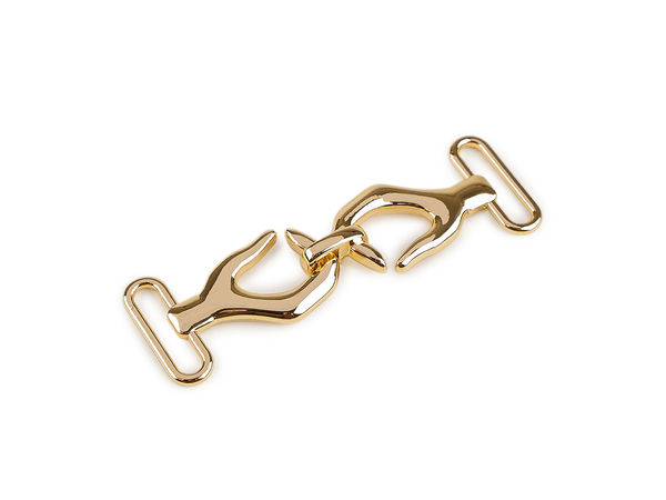 Cataramă metalică decorativă elegantă cu fantă de trecere de 20 mm pentru curele și genți