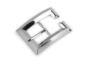 Cataramă metalică dreptunghiulară premium (25 mm) - Închizătoare din nichel lucios pentru curele, genți și poșete