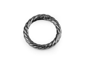 Carabină decorativă rotundă premium cu detaliu răsucit, Ø 25 mm