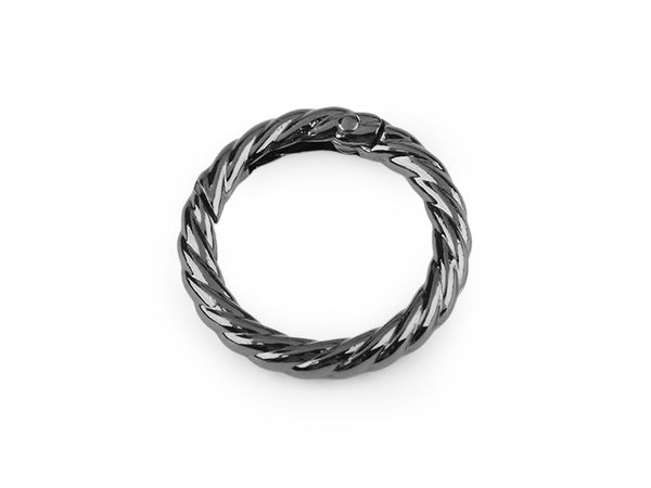 Carabină decorativă rotundă premium cu detaliu răsucit, Ø 25 mm