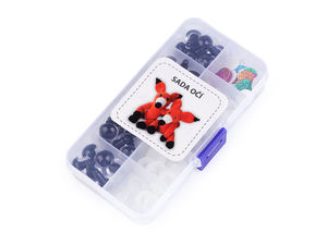Set de ochi de siguranță cu sclipici pentru confecționarea de păpuși și jucării de pluș DIY - Culori asortate, 10 mm și 12 mm (Kit de 30 de piese)