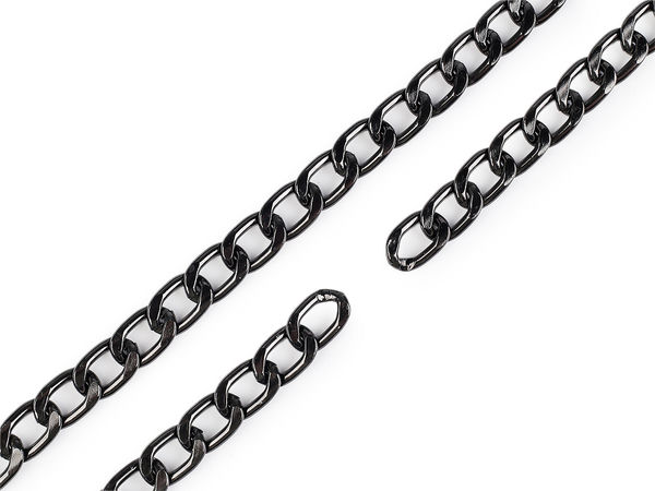 Lanț metalic plat Premium, extra ușor (lățime 13 mm) la metru - Accesorii galanterie pentru genți și modă