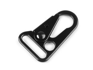 Carabină metalică masivă premium, pentru chingi de 22 mm - Negru lăcuit