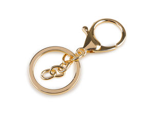 Breloc premium cu carabină, lanț și inel despicat pentru chei și accesorii de geantă