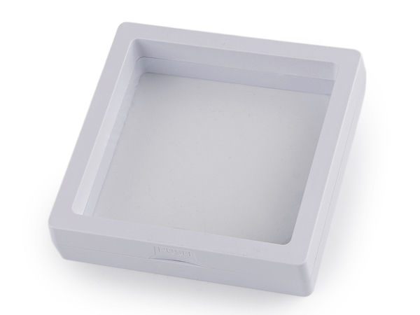 Cutie de prezentare 3D cu ramă flotantă pentru bijuterii și ambalaj cadou - 9x9 cm