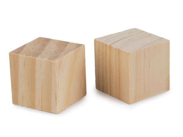 Cuburi premium din lemn nefinisat (3x3 cm) – Cuburi din lemn natural pentru activități creative, puzzle-uri și decor de evenimente