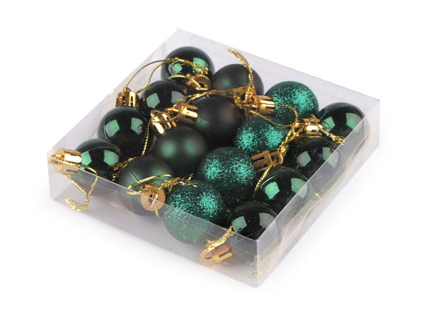 Mini globulețe de Crăciun premium (Ø30 mm) – Decorațiuni elegante suspendate pentru sărbători