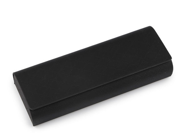 Etui premium rigid pentru ochelari - Toc metalic robust cu închidere magnetică și interior din piele întoarsă (6 x 15,5 cm)