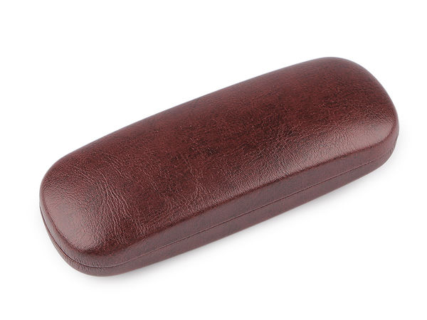 Toc premium pentru ochelari din piele ecologică - Husă rigidă de protecție cu închidere magnetică (6x16 cm)