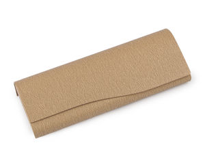 Etui rigid premium pentru ochelari, din piele ecologică (6x16 cm) - Toc metalic protector cu închidere magnetică