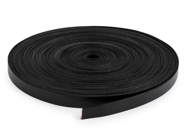 Bandă din piele naturală de vită pentru mânere de genți și proiecte de craft, lățime 15 mm - Vândută la metru