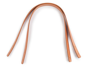 Mâner premium din piele pentru geantă (45 cm x 1,5 cm), maro cognac