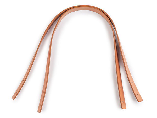 Mâner premium din piele pentru geantă (45 cm x 1,5 cm), maro cognac