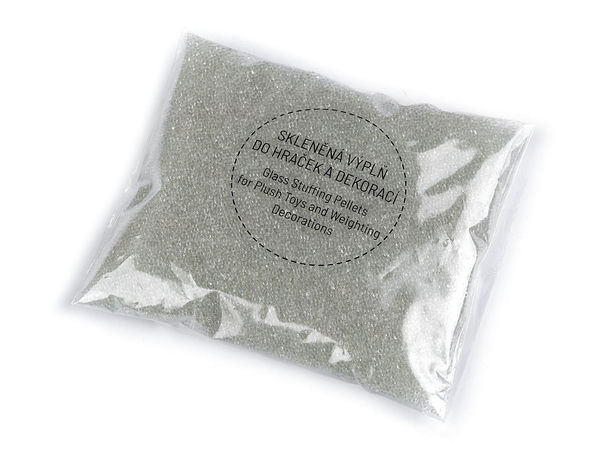 Microbile premium din sticlă translucidă pentru umplutură și îngreunare, ideale pentru jucării, decorațiuni craft și opritoare de ușă - 250g