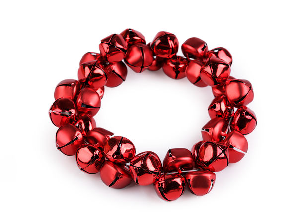 Coroniță premium din zurgălăi metalici (17 cm) - Decor festiv mat și lucios