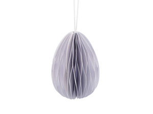Ornament suspendat din hârtie tip fagure 3D în formă de ou de Paște, cu închidere magnetică