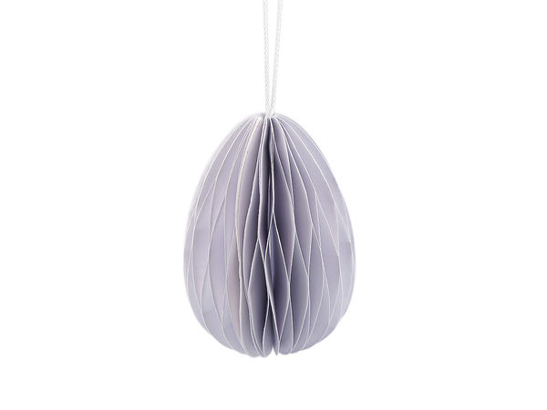Ornament suspendat din hârtie tip fagure 3D în formă de ou de Paște, cu închidere magnetică