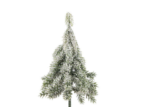 Brad artificial miniatural premium, nins, pe sârmă - 13 cm, Verde