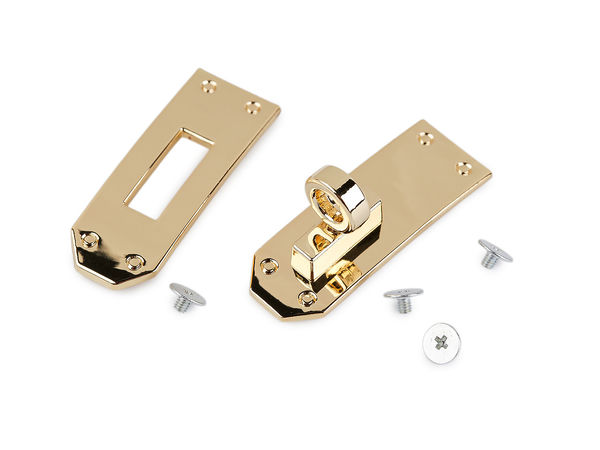 Set închizătoare rotativă metalică premium pentru genți, poșete și rucsacuri - încuietoare rotativă curbată elegantă (include șuruburi)