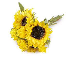 Buchet premium de floarea-soarelui artificială - Aranjament floral realist cu 8 tije pentru decor de toamnă și lucru manual