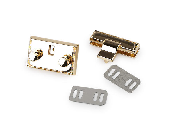 Set premium de încuietoare și închizătoare metalică pentru geantă - 34x36 mm