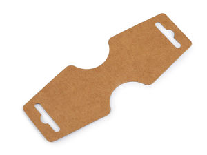 Cartoane suspendate autoadezive din hârtie Kraft (55x150 mm) - Maro natural