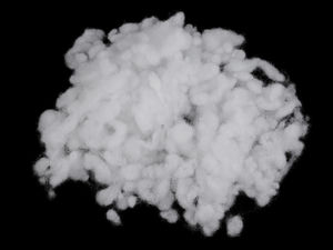 Umplutură premium tip biluțe din poliester cu fibră tubulară pentru jucării și perne - Alb natural neînălbit, pungă de 500 g