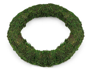 Coroniță premium din mușchi natural (25 cm) - Coroniță decorativă pe bază de paie pentru aranjamente florale, proiecte craft și decorațiuni DIY