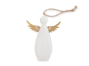 Ornament suspendat din metal, înger minimalist - Figurină decorativă elegantă pentru coronițe, bradul de Crăciun și decorațiuni interioare