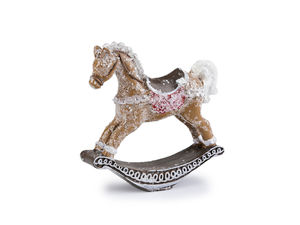 Ornamente de Crăciun în miniatură în stil turtă dulce - Accesorii pentru lucru manual și proiecte creative, model trenuleț și căluț
