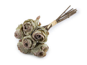 Buchet de trandafiri artificiali premium, aspect vintage – Flori artificiale elegante pentru decorațiuni interioare, aranjamente florale și proiecte de galanterie