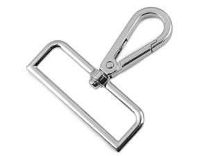 Carabină metalică rotativă premium de 50 mm pentru genți și lese de câine - finisaj nichelat durabil