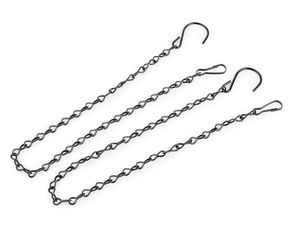 Lanț metalic robust pentru suspendare cu cârlig și carabină (50 cm), pentru ghivece de flori, felinare și decorațiuni