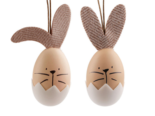 Ouă de Paște suspendate în formă de iepuraș – Ornamente decorative premium pentru sărbătorile de primăvară