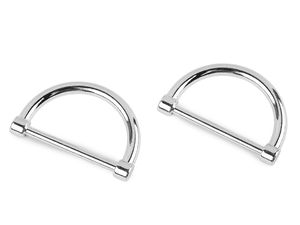 Inel D metalic plat (30mm) pentru îmbrăcăminte, barete de geantă și accesorii textile