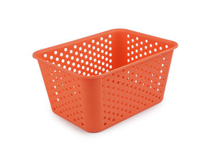 Coș de depozitare și organizator multifuncțional din plastic perforat, 15x20 cm