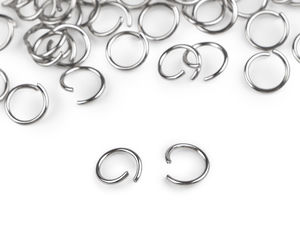 Inele de legătură premium din oțel inoxidabil, 9-10 mm platină - Inele de legătură deschise rezistente pentru brelocuri, lucru manual și reparații de feronerie