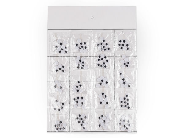 Ochi mobili autoadezivi cu pupile mobile (6mm - 12mm) - Ochi din plastic pentru lucru manual și confecționare păpuși