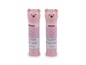Batoane de lipici solid Big Smile (9g) - Adeziv premium non-toxic și lavabil pentru hârtie, culori asortate, cutie de prezentare pentru tejghea cu 24 de bucăți