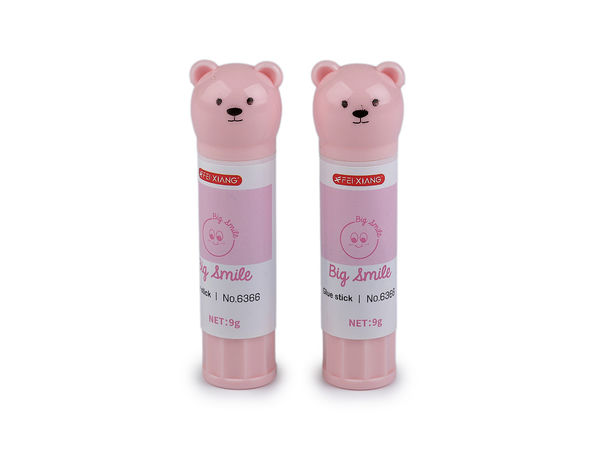 Batoane de lipici solid Big Smile (9g) - Adeziv premium non-toxic și lavabil pentru hârtie, culori asortate, cutie de prezentare pentru tejghea cu 24 de bucăți