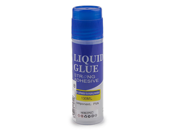 Lipici lichid premium pentru hârtie cu aplicator pentru suprafețe mari, 130 ml – Adeziv transparent puternic pentru craft, școală și birou