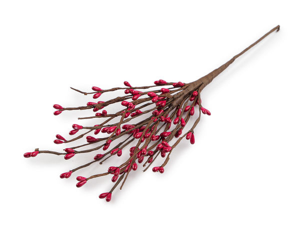 Crenguță artificială flexibilă și modelabilă cu boboci pe sârmă - Tijă floristică premium pentru proiecte creative, coronițe și aranjamente florale