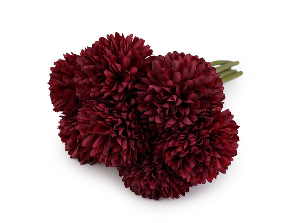 Buchet de dalii artificiale premium (Aranjament floral cu 7 tije flexibile pentru vaze, proiecte de artizanat și coronițe)